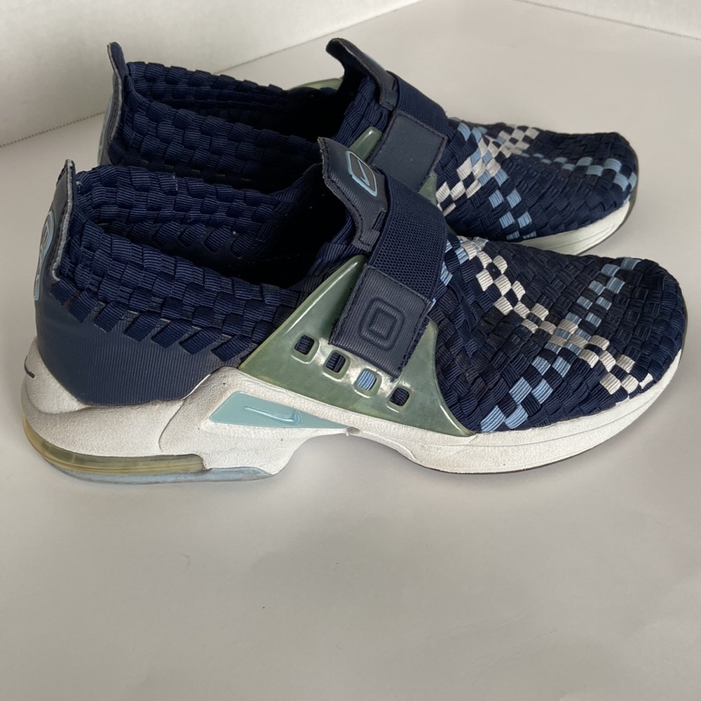 Nike Womens Air Max Sphere Woven Blue Running Shoes - Size 8